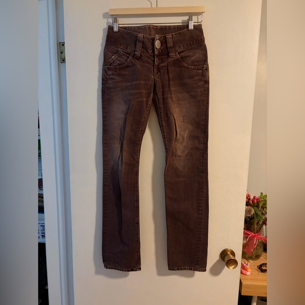 Women’s Brown Slim Straight Jeans